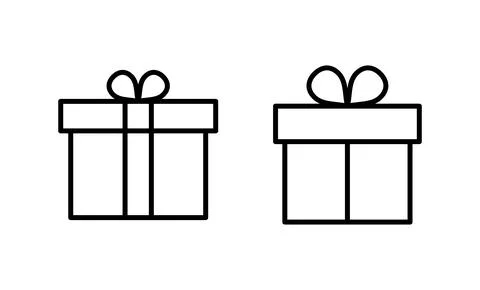 Gift icon vector. gift sign and symbol. birthday gift Stock Illustration