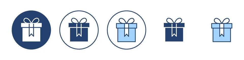 Gift icon vector. gift sign and symbol. birthday gift Stock Illustration