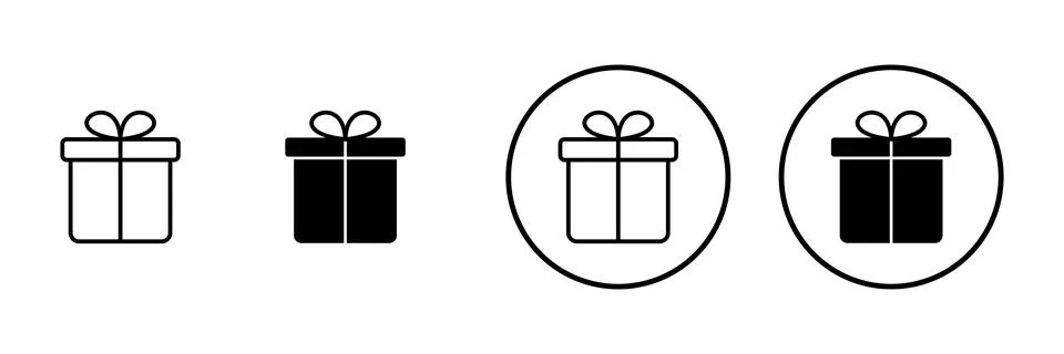Gift icon vector. gift sign and symbol. birthday gift Stock Illustration