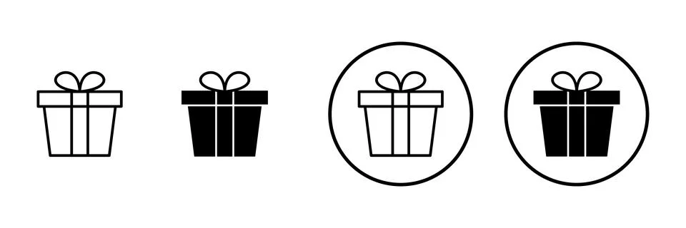 Gift icon vector. gift sign and symbol. birthday gift Stock Illustration