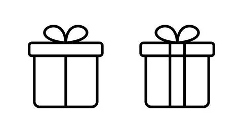 Gift icon vector. gift sign and symbol. birthday gift Stock Illustration