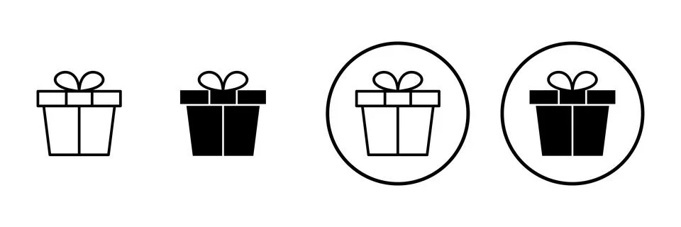 Gift icon vector. gift sign and symbol. birthday gift Stock Illustration