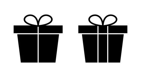 Gift icon vector. gift sign and symbol. birthday gift Stock Illustration