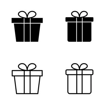 Gift icon vector. gift sign and symbol. birthday gift Stock Illustration
