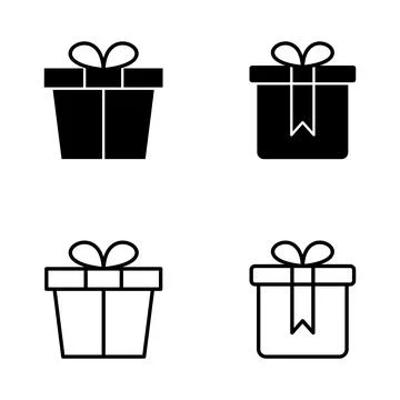 Gift icon vector. gift sign and symbol. birthday gift Stock Illustration
