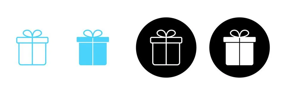 Gift icon vector. gift sign and symbol. birthday gift イラスト素材