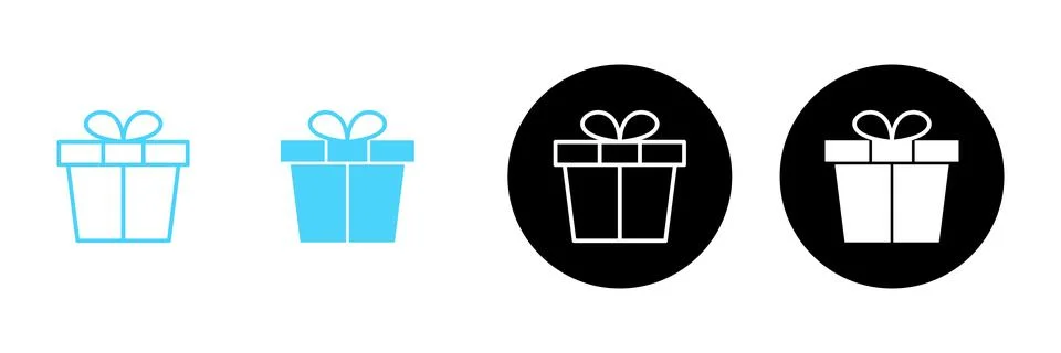Gift icon vector. gift sign and symbol. birthday gift Stock Illustration