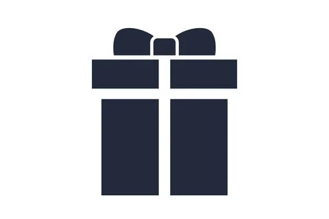 Gift icon. Vector illustration. Flat style element. Stock Illustration