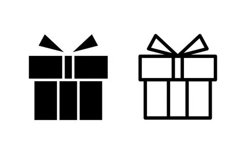 Gift icon vector illustration. gift sign and symbol. birthday gift Stock Illustration