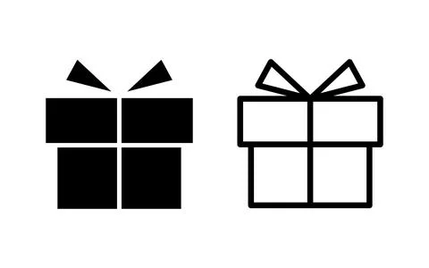 Gift icon vector illustration. gift sign and symbol. birthday gift Stock Illustration