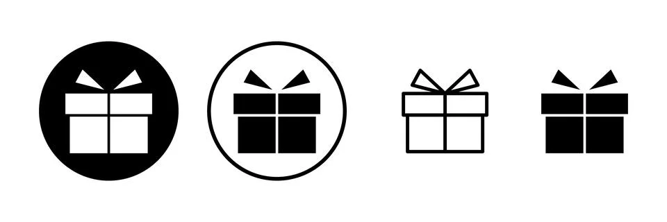 Gift icon vector illustration. gift sign and symbol. birthday gift Stock Illustration