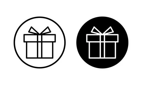 Gift icon vector illustration. gift sign and symbol. birthday gift Stock Illustration