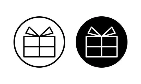 Gift icon vector illustration. gift sign and symbol. birthday gift Stock Illustration