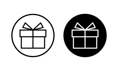 Gift icon vector illustration. gift sign and symbol. birthday gift Stock Illustration