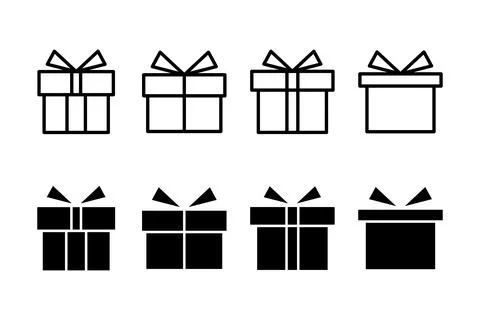 Gift icon vector illustration. gift sign and symbol. birthday gift Stock Illustration