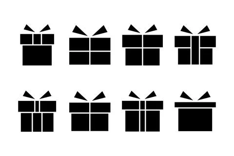 Gift icon vector illustration. gift sign and symbol. birthday gift Stockillustratie