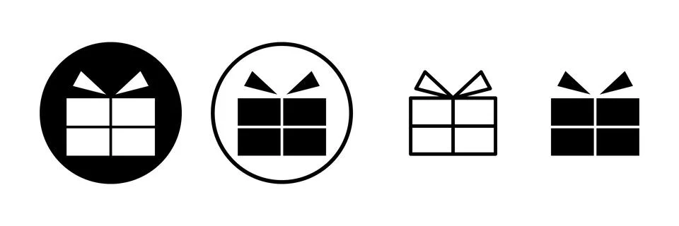 Gift icon vector illustration. gift sign and symbol. birthday gift Stock Illustration