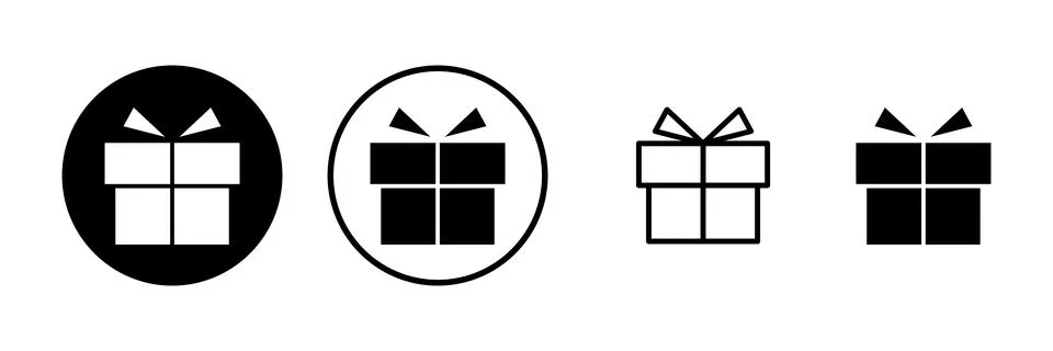 Gift icon vector illustration. gift sign and symbol. birthday gift Stock Illustration