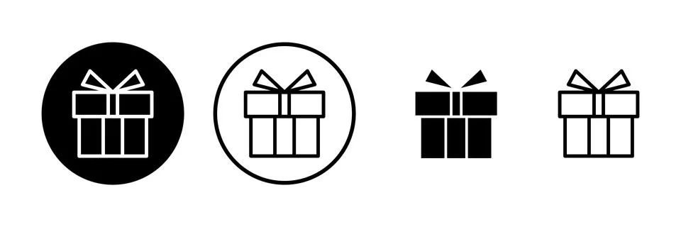 Gift icon vector illustration. gift sign and symbol. birthday gift Stock Illustration