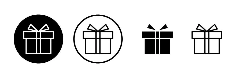 Gift icon vector illustration. gift sign and symbol. birthday gift Stock Illustration