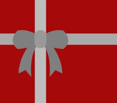 Gift icon on white background Stock Illustration