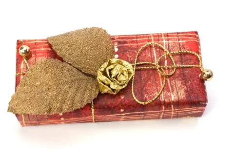 Gift  isolated on white background Stock Photos