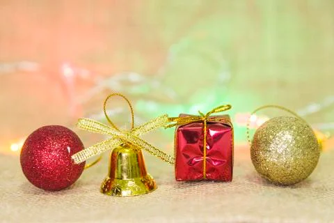 The gift on the lighting background Stock Photos