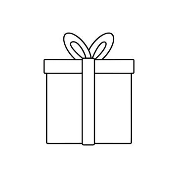 Gift line icon Stock Illustration