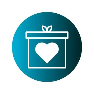 Gift of love and affection in a box for celebration and sharing special mom.. Stock Illustration
