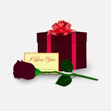 Gift with love Illustrazione stock