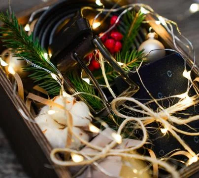 Gift for man Stock Photos