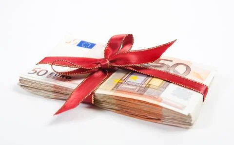 Gift of money Stock Photos