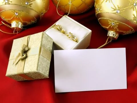 Gift with a Note Stock Photos