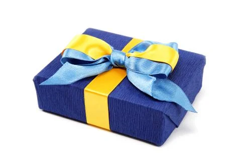 Gift pack on a white background. Foto stock