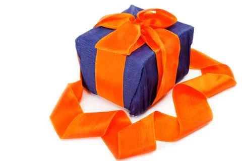 Gift pack on a white background. Stock Photos