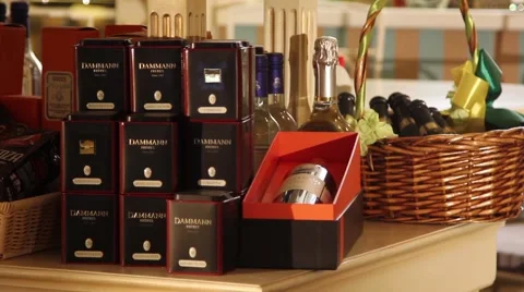 Gift package on the counter Stock Footage 46072719