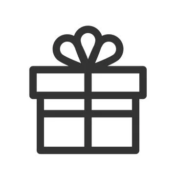 Gift package icon. Gift box line icon. Иллюстрация
