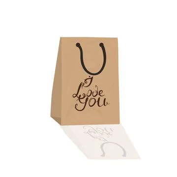 Gift paper crafting package, vector illustration design. Stock Illustration
