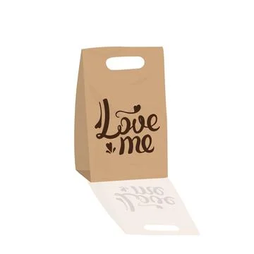 The gift paper crafting package, vector illustration. Stock Illustration