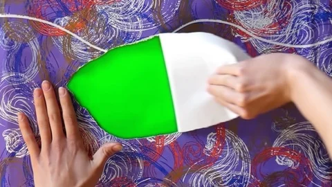 Gift paper green screen 3 Stock Footage 103228243