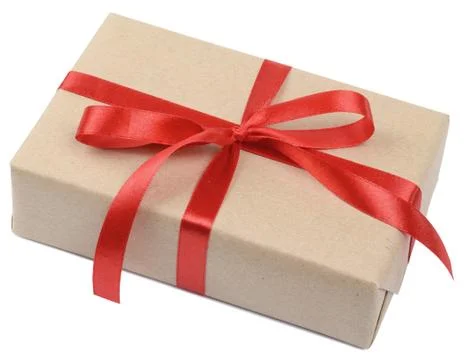 Gift parcel box Stock Photos