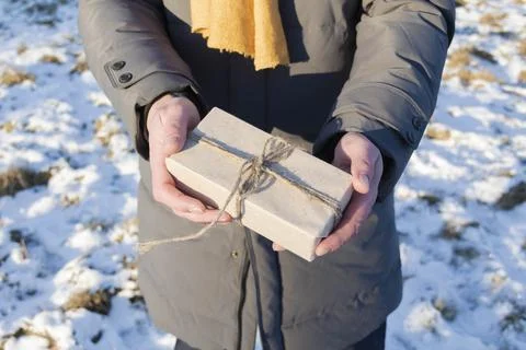 Gift. Stock Photos