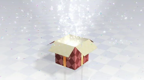 Gift Present Open2-BB HD Stock Footage