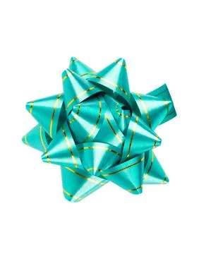 Gift present ribbon on withe isolated background Stock Photos