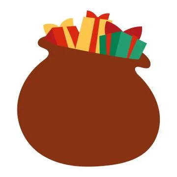 Gift purse vector icon isolated Stock Illustration