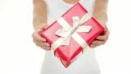 Gift -  Red Present Stock Footage