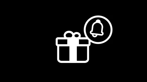 Gift Reward Notification Stock Footage 334461754