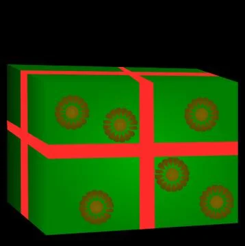 Gift with ribbon Stock Illustration