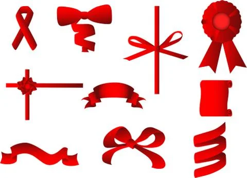 Gift ribbons Stock Illustration