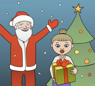 Gift from Santa Stock-Illustration